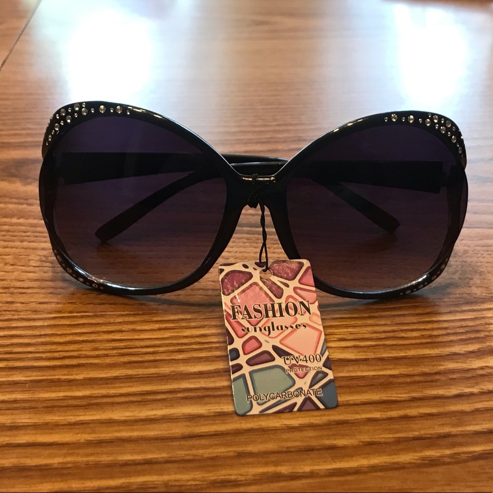 😎 Polarized Rhinestone Ombré Fashion Sunglasses